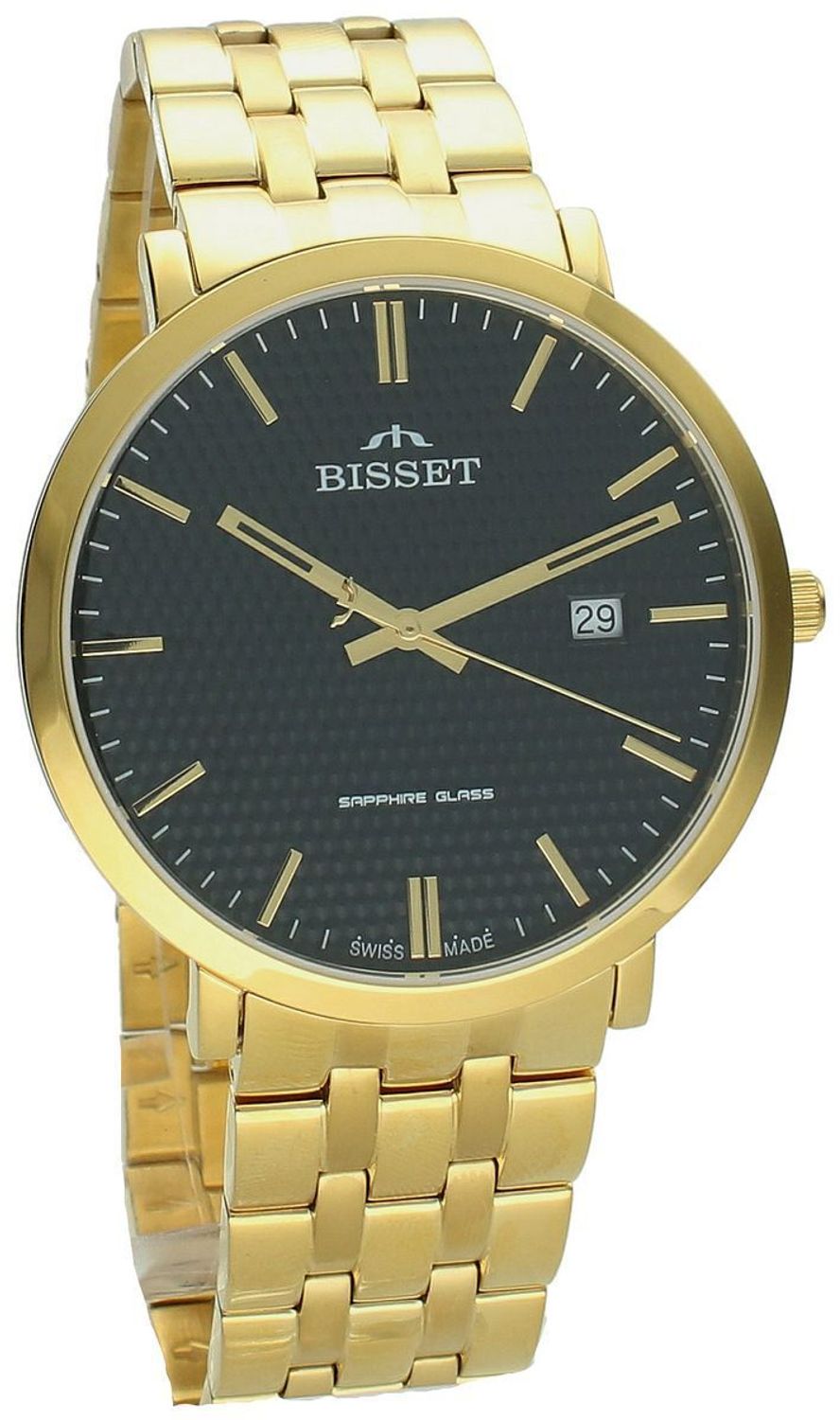 Bisset BSDE86 to elegancki zegarek męski, który łączy w sobie klasykę i nowoczesność. Jego sercem jest szwajcarski mechanizm kwarcowy RONDA SWISS,1.jpg